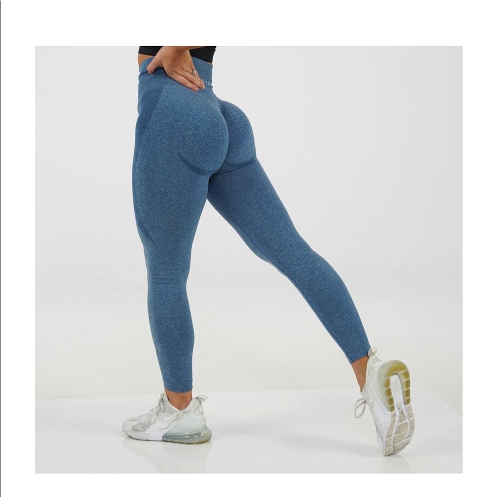 Slate blue seamless nvgtn leggings